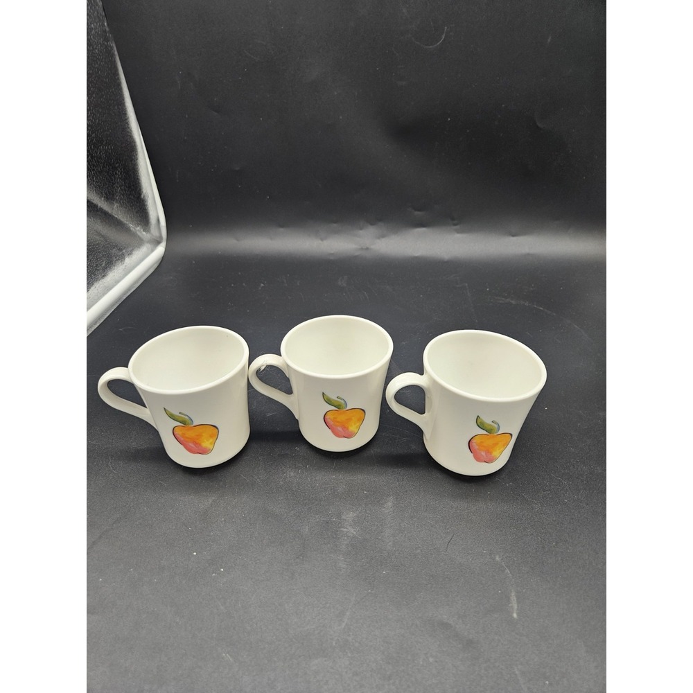 Corning Ware Fruit Basket Coffee/Tea Cup/Mug Set of 3 Cup